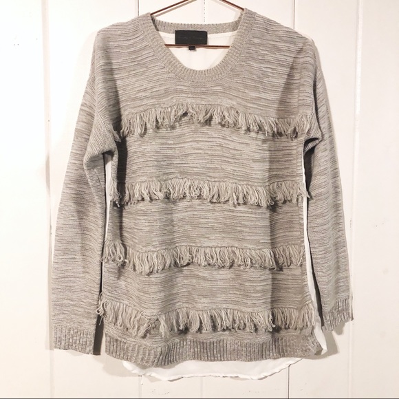 Anthropologie Sweaters - Sunday In Brooklyn Fringe Sweater